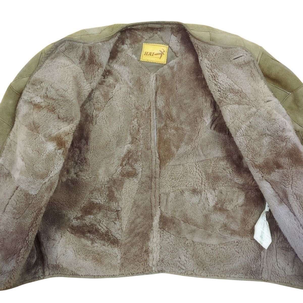 HAI SPORTING GEAR ISSEY MIYAKE イッセイミヤケ ムートン レザー
