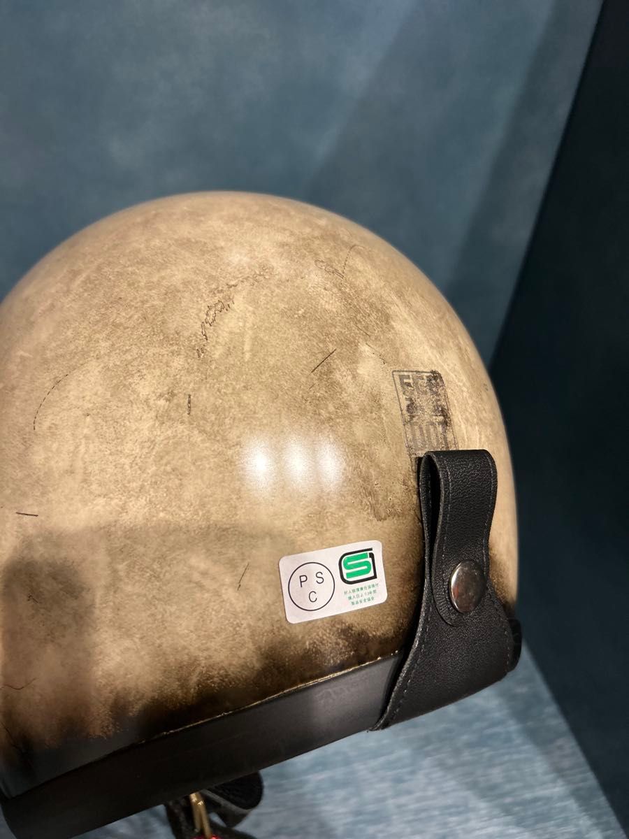 500tx type ジェットヘルメット 新品 エイジング加工 ハーレー