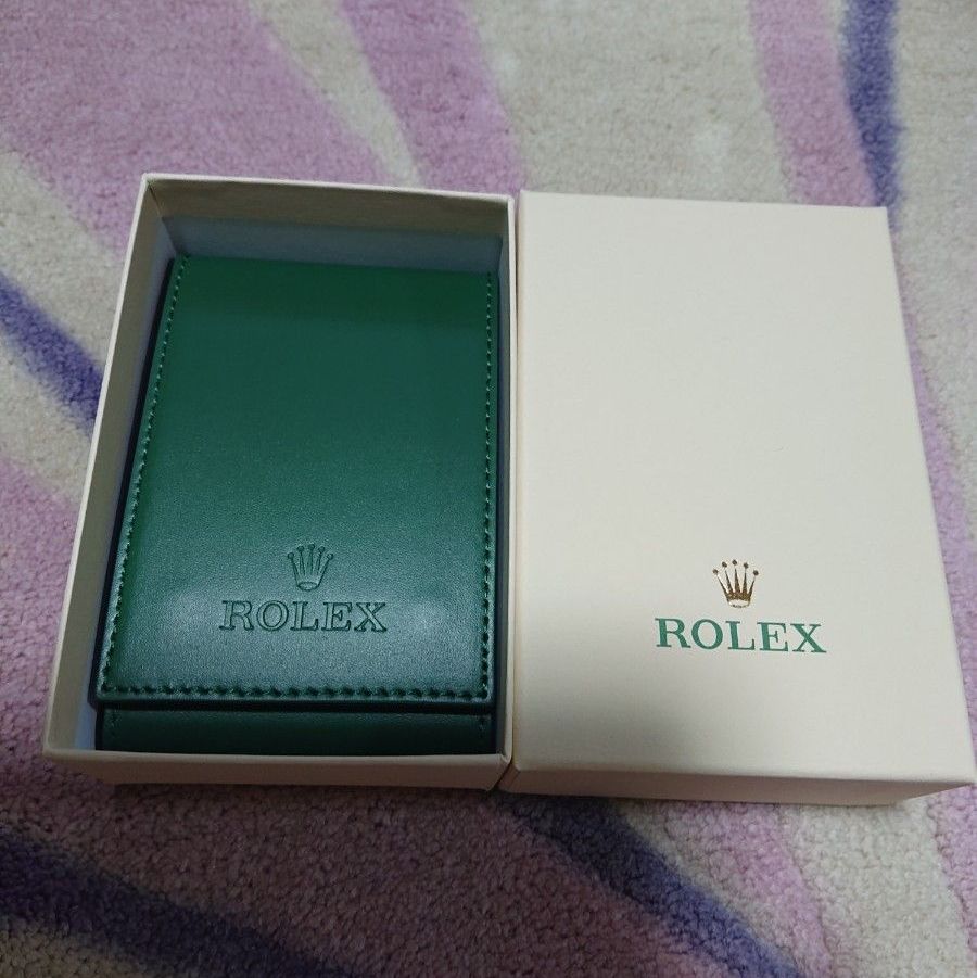 ロレックス アフターサービス ウォッチケース グリーン 未使用 ROLEX