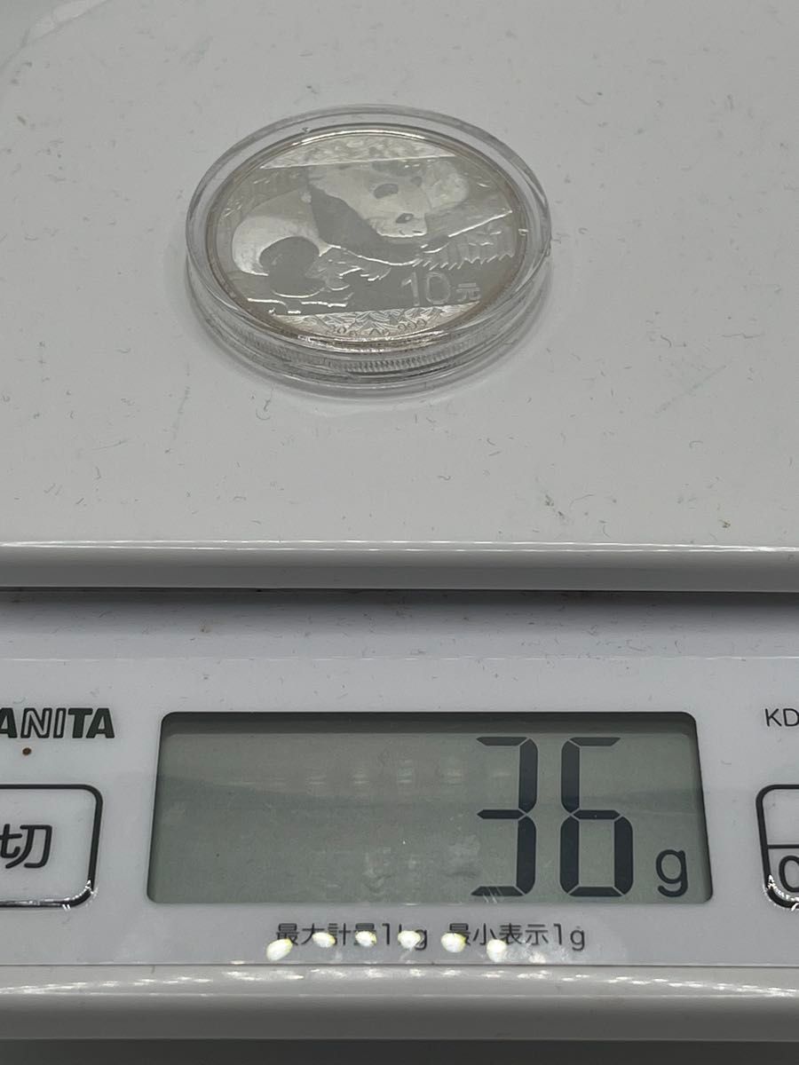 2016年 「パンダ 」10元 銀貨 純銀 30g 中国人民銀行発行 専用ケース