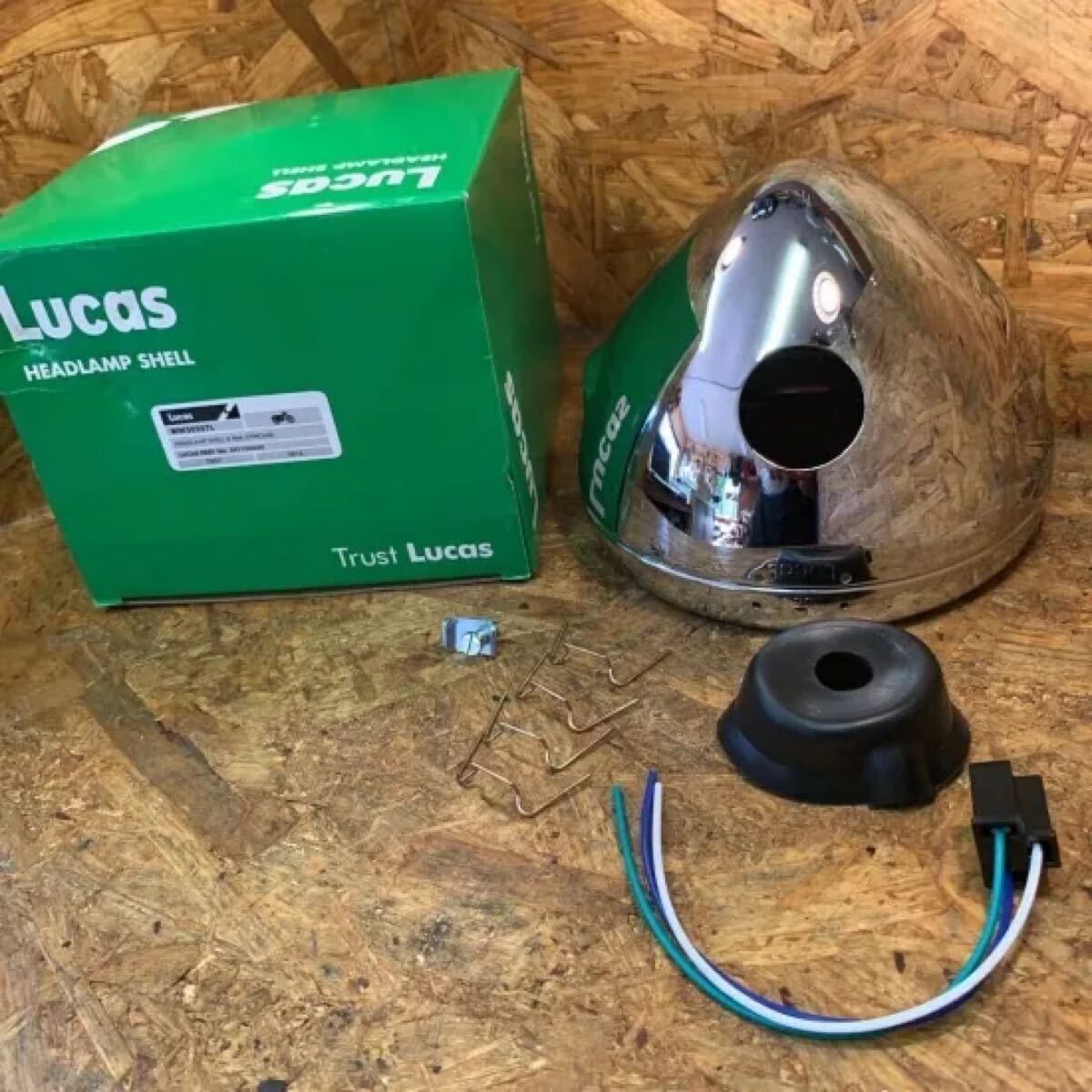 ルーカス 純正 ヘッドライト 7インチ トライアンフ AJS BSA LUCAS