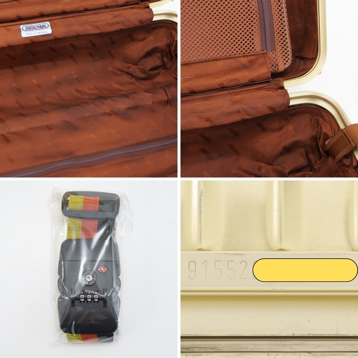 RIMOWA リモワ TOPAS トパーズ 35L 機内持ち込み 2輪 TSAロックベルト