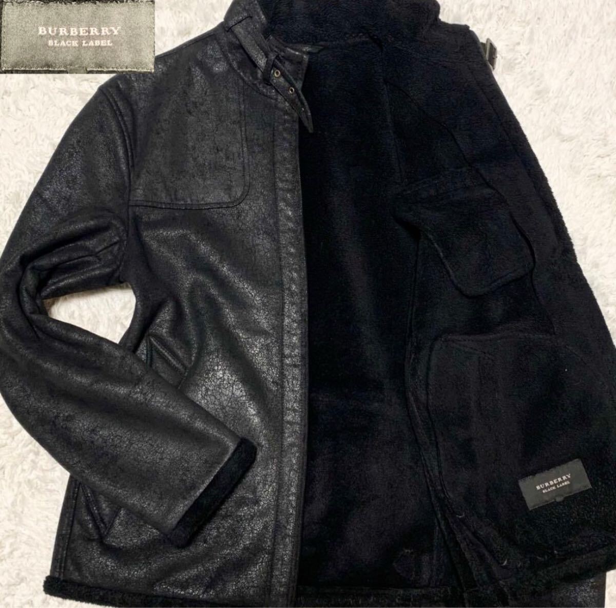 バーバリーブラックレーベル Burberry black label フェイクレザー