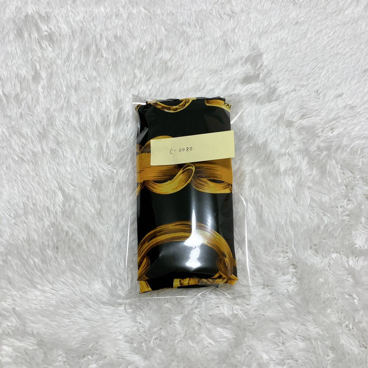 CHANEL シャネル シルク スカーフ チェーン柄 ヴィンテージ 100