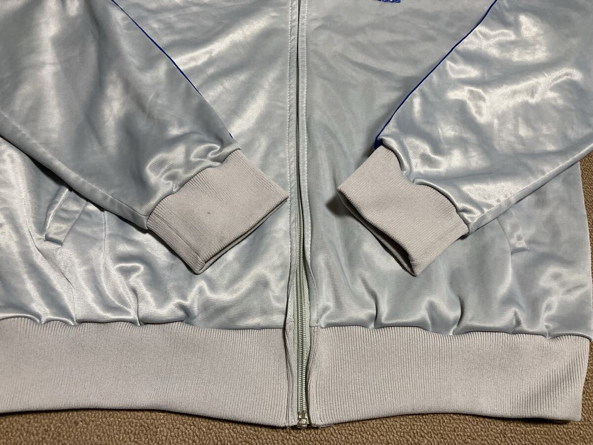80s USA製 adidas ATP トラックジャケット XL シルバーグレー ブルー