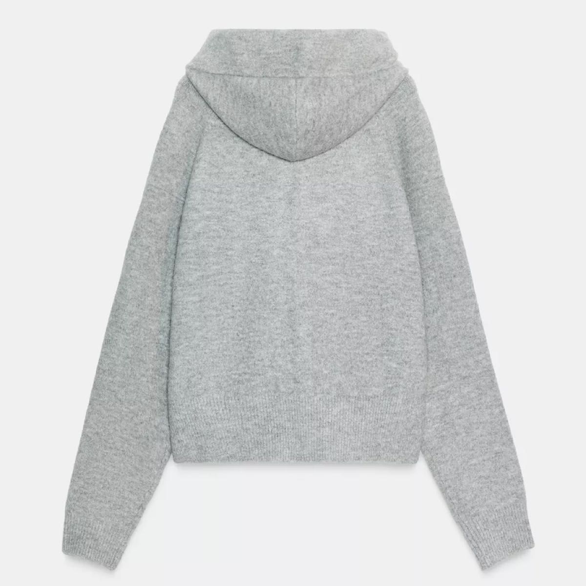 完売品 ZARA コントラストドローストリングフーディ L 美品 週末限定