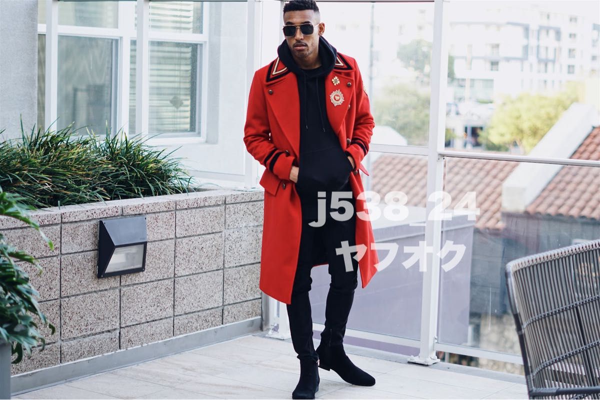 未使用 ZARA MAN ミリタリー ロング コート メンズ M 40 チェスター