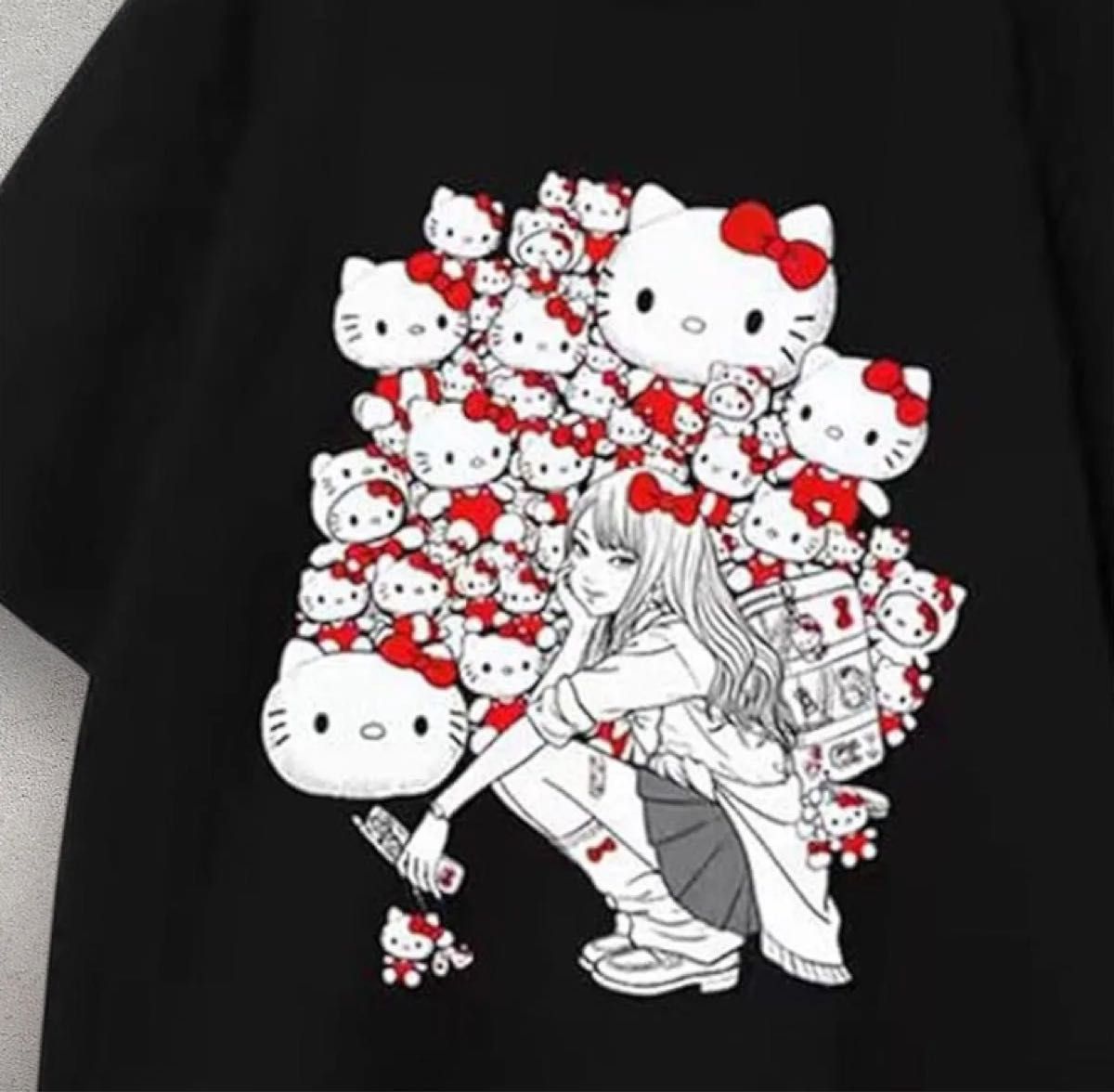 富江 キティ ギャル 伊藤潤二 Tシャツ xl ハローキティ サンリオ