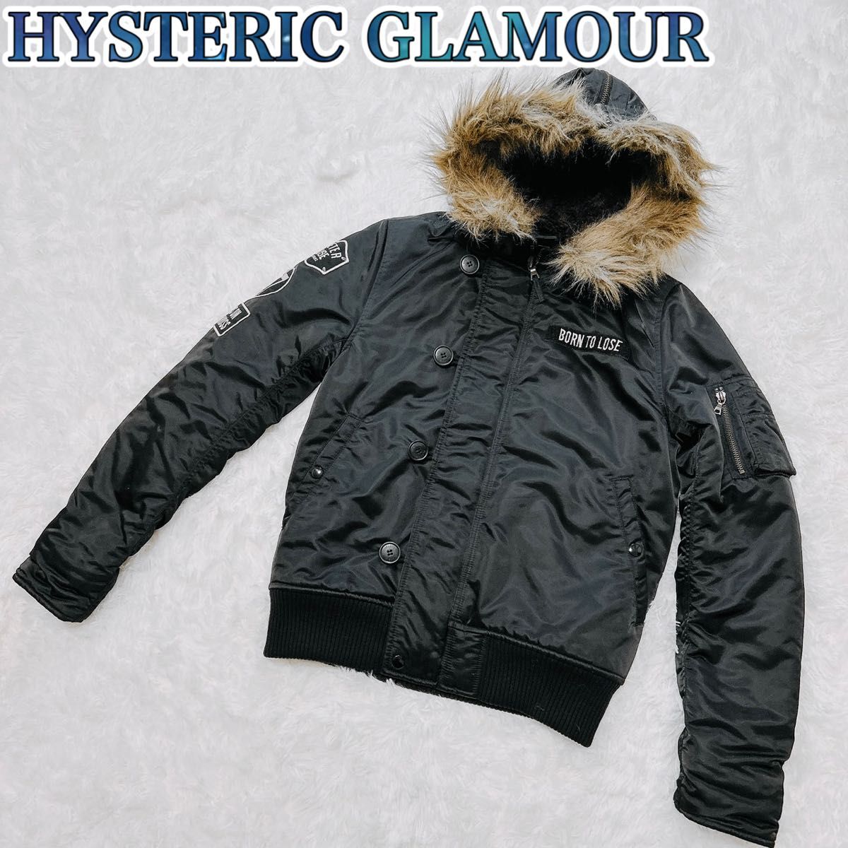 極美品】 HYSTERIC GLAMOUR ヒステリックグラマー フライトジャケット