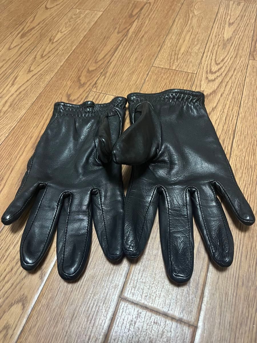 美品 希少】LAD MUSICIAN レザーグローブ 手袋 黒 ラッド