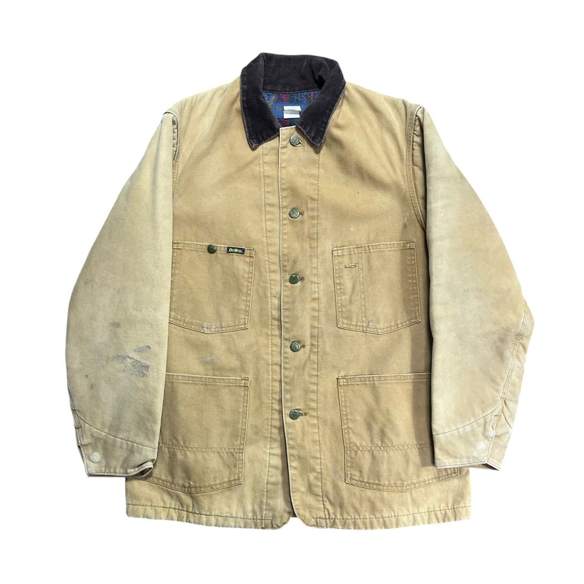 70s USA製 OSHKOSH B'GOSH ダック地 カバーオール ジャケット