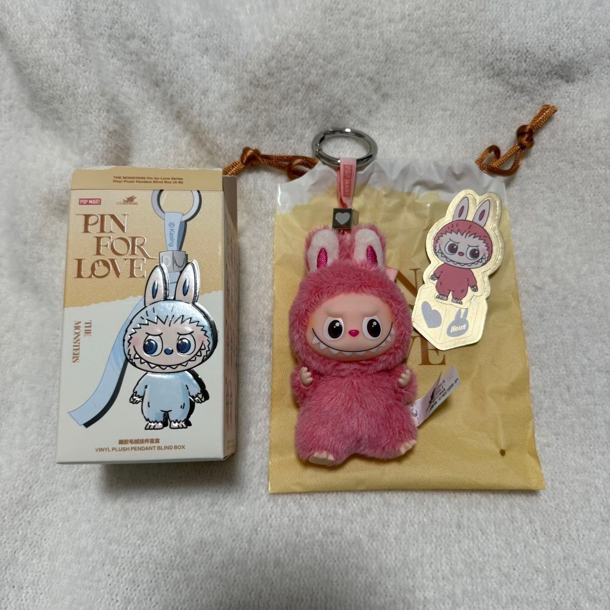 PIN FOR LOVE LABUBU 「ハート」 シークレット イニシャルラブブ POP