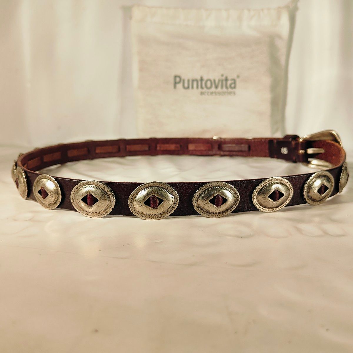 新品未使用タグ・袋付】Puntovita イタリア製 高級コンチョドレス