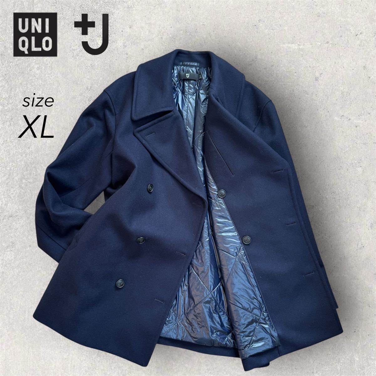 UNIQLO ジルサンダー ウールブレンドオーバーサイズピーコート