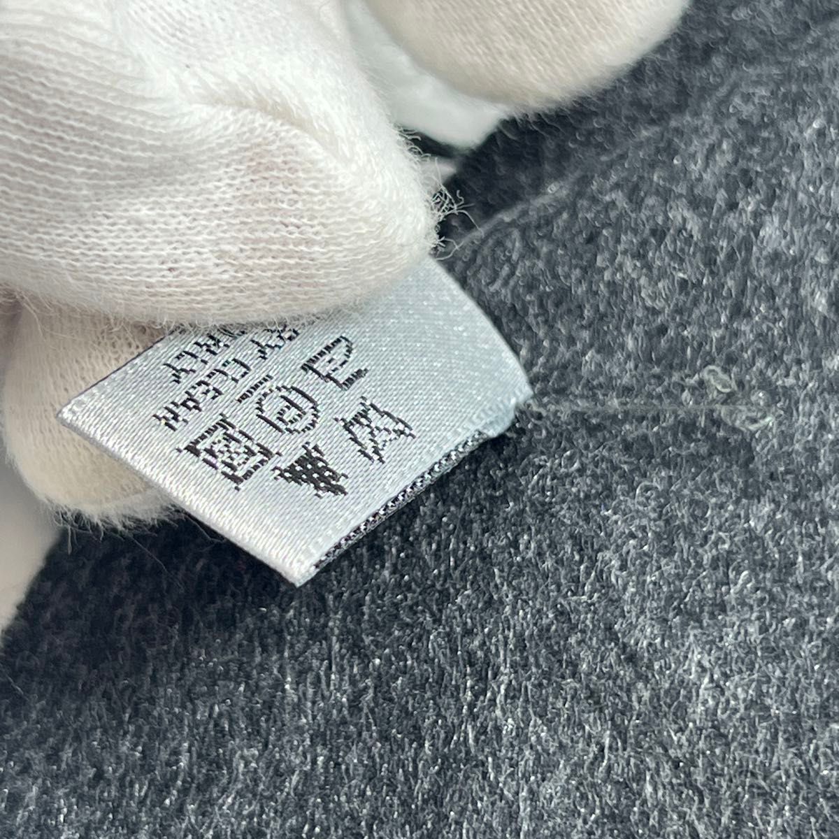 美品 DIOR HOMMEディオールオム シルク100％マフラー ダークグレー