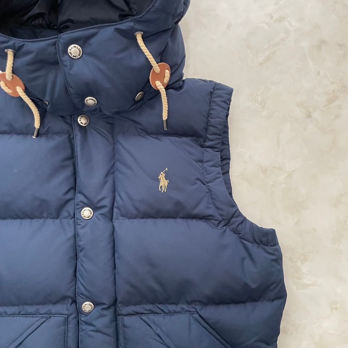 新品】POLO RALPH LAUREN ポロラルフローレン ダウンベスト ネイビー