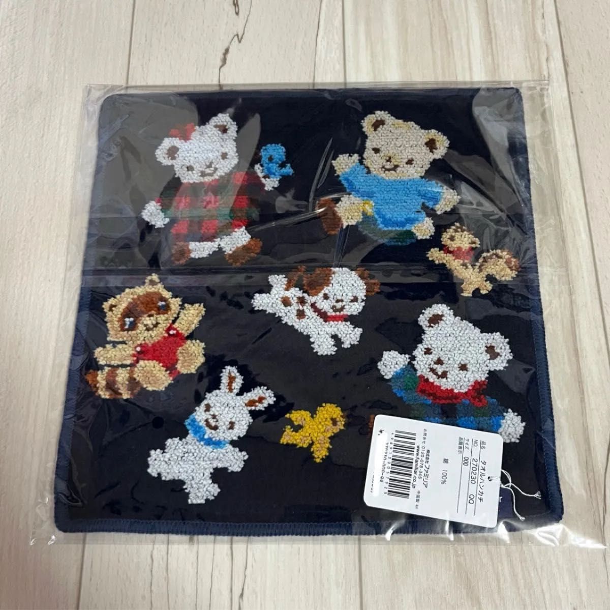 新品】familiar ファミリア ハンカチ シェニール シェニール織｜Yahoo