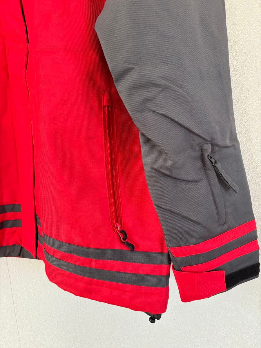 L】 VISION STREET WEARレディーススキーウェア上下セット 赤 スノー
