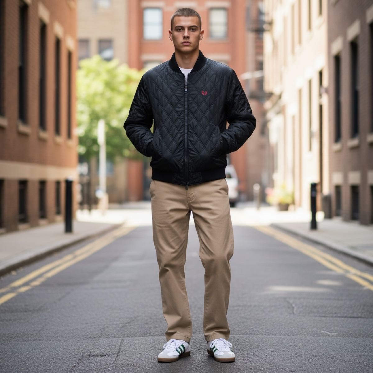 FRED PERRY フレッドペリー リバーシブルジャケット メンズ サイズM
