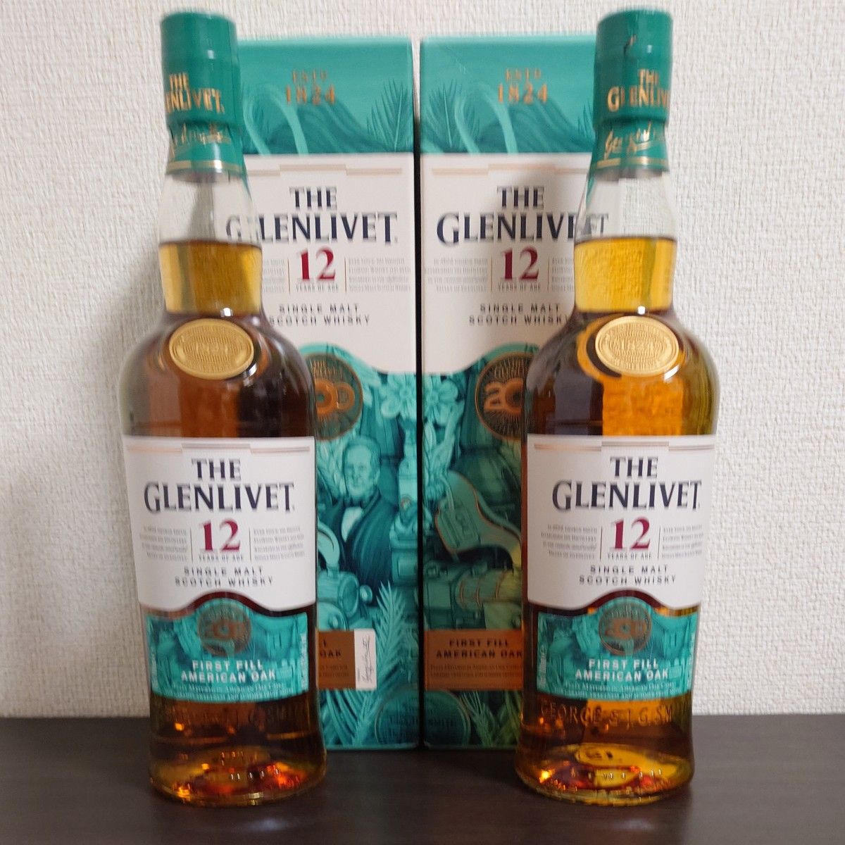THE GLENLIVET12年200周年 シングルモルト スコッチ ウイスキー2本