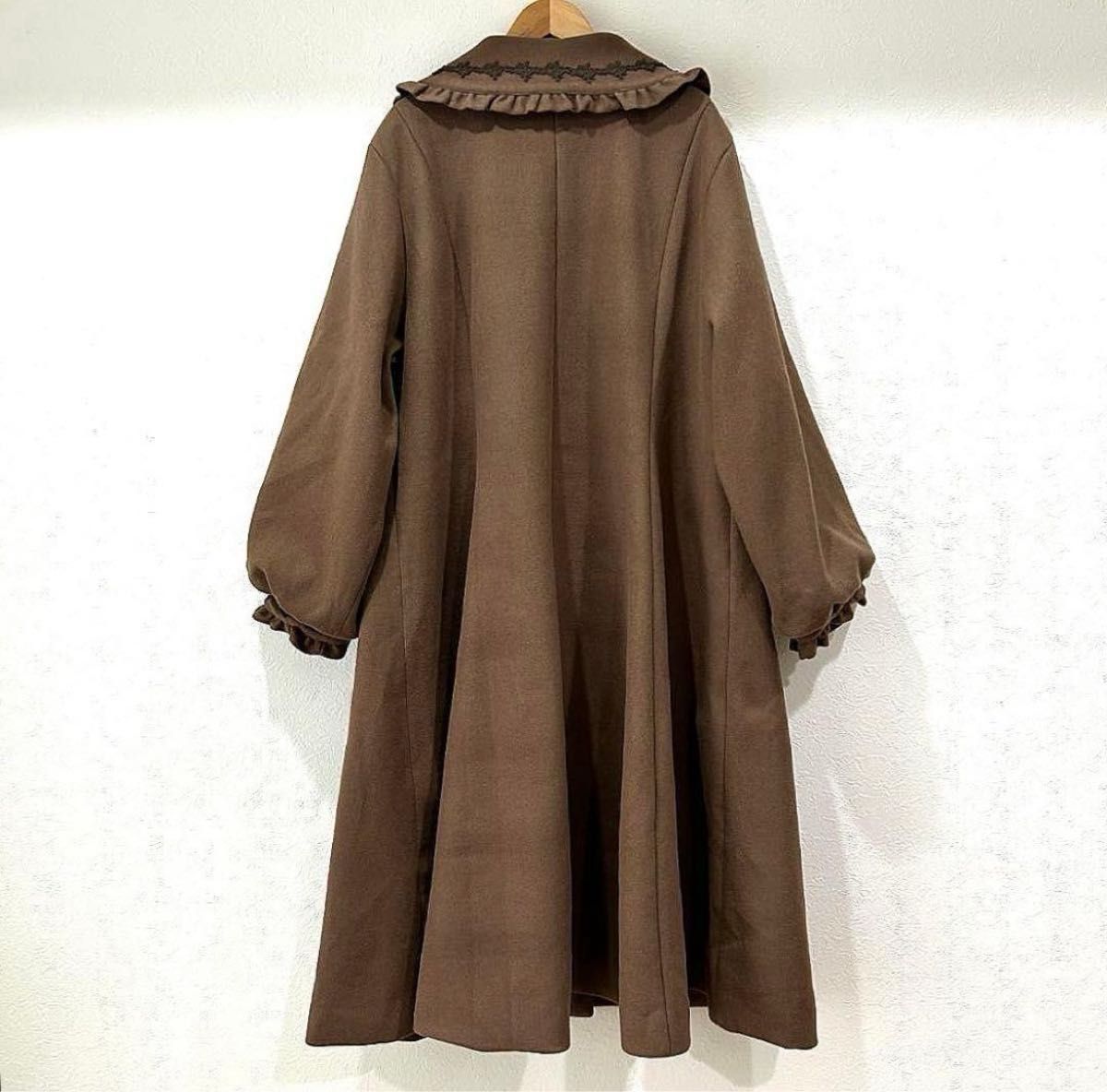 新品 青木美沙子しまむら【4L】受注予約品 ロリータ 濃茶 ロングコート
