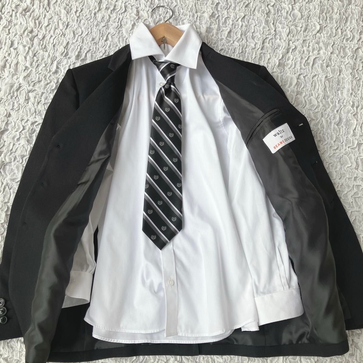 美品waltz by BEAMS DESIGNフォーマルスーツ 150 ブラック 男の子 卒業