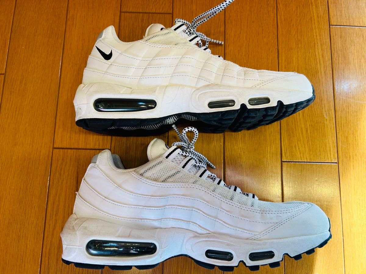 美品 激レアモデル NIKEナイキ AIRMAX95 OG OREO WHITE×BLACK 26