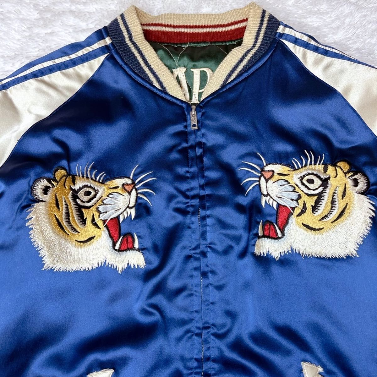激レア TAILOR TOYO スカジャン リバーシブル 虎×鷹 JAPAN M18426