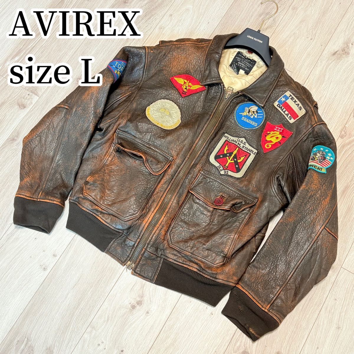 希少】AVIREX アヴィレックス トップガン G-1 A-2 レザージャケット