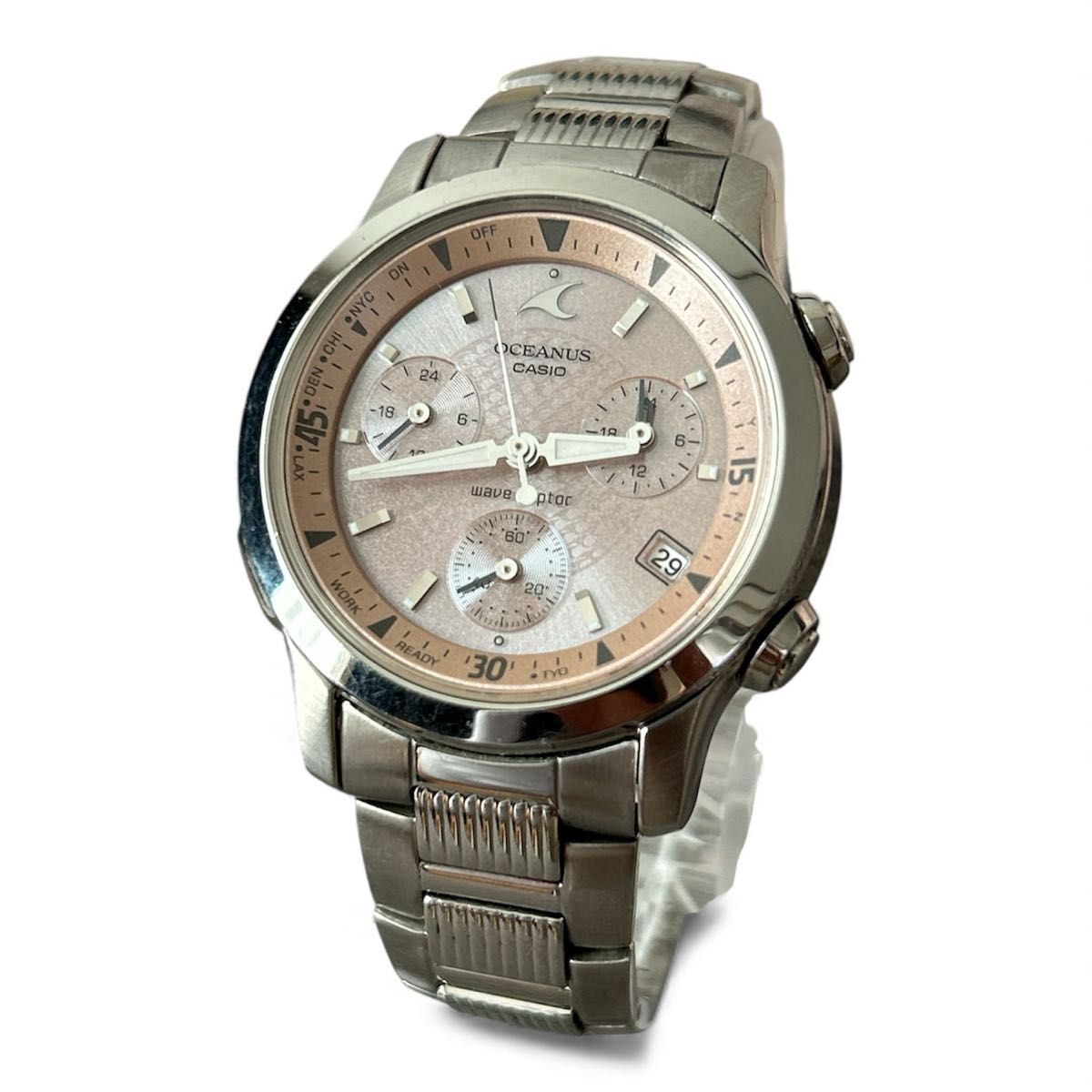 カシオ 腕時計 電波ソーラー オシアナス OCW-30 ピンク CASIO OCEANUS