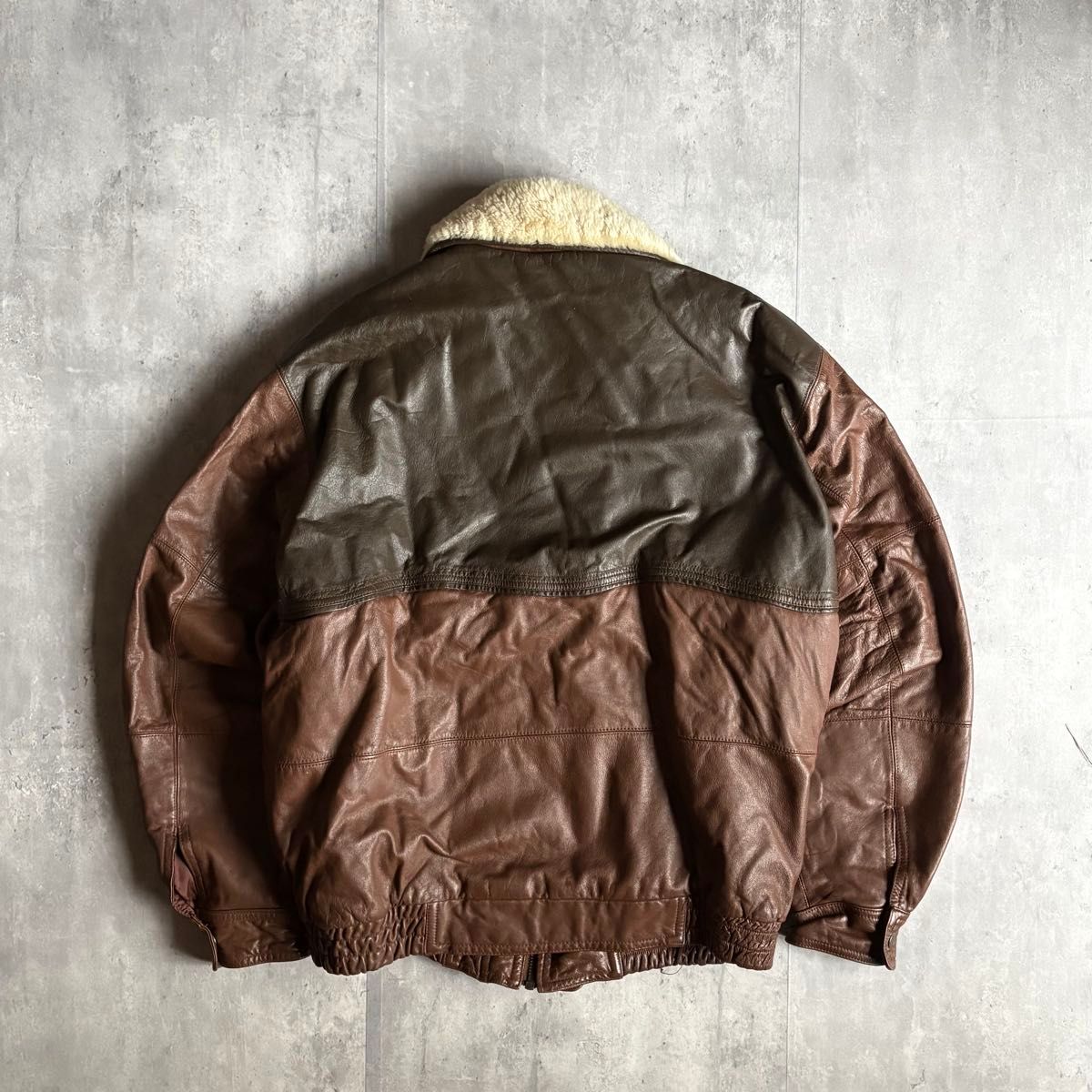 90s vintage】G-1 フライトジャケット ボンバージャケット 襟ボア 本革