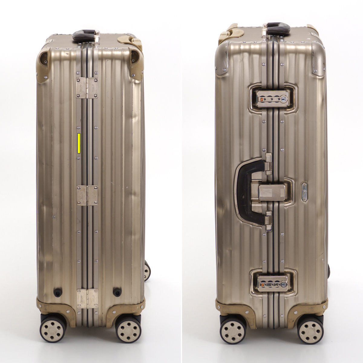 RIMOWA リモワ TOPAS トパーズ チタニウム 82L 4輪 TSAロック 革巻き