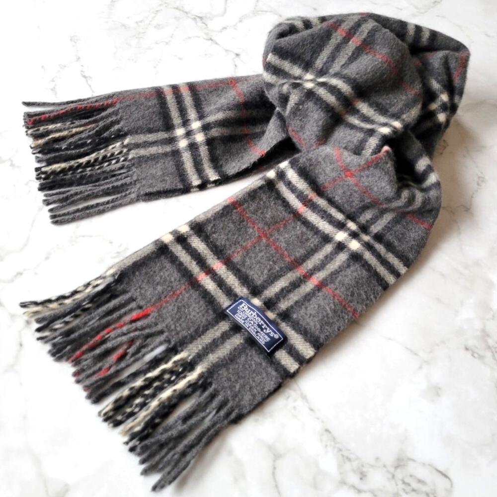 Burberry's バーバリー 英国製 カシミヤ100％マフラー Burberrys