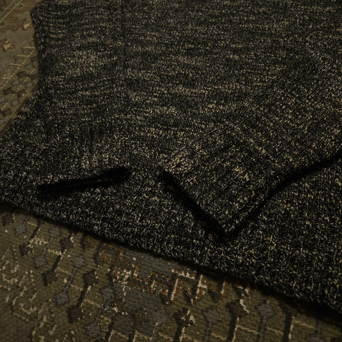 木村拓哉着用/名作品】RRL MARLED WOOL BLEND TURTLENECK SWEATER【S
