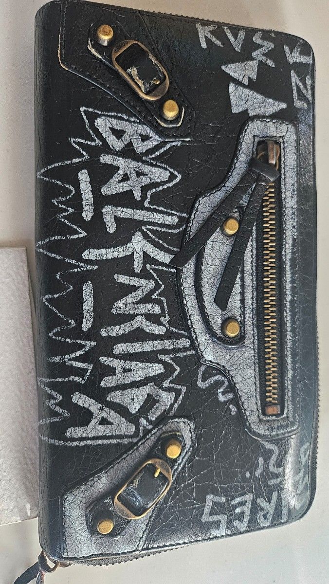 BALENCIAGA バレンシアガ グラフィティ 長財布 ブラック高島屋購入