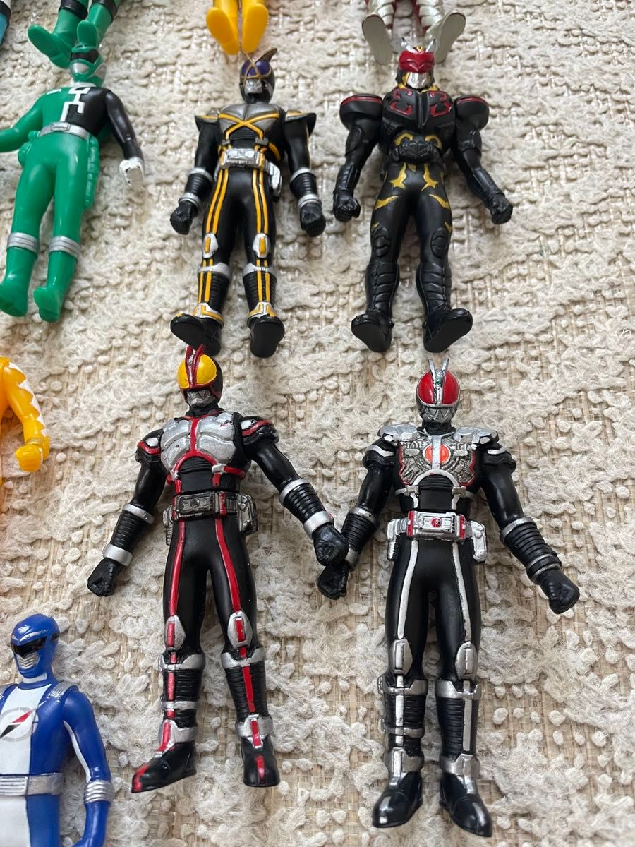 スーパー戦隊 仮面ライダー ソフビフィギュア まとめ売り 19体セット