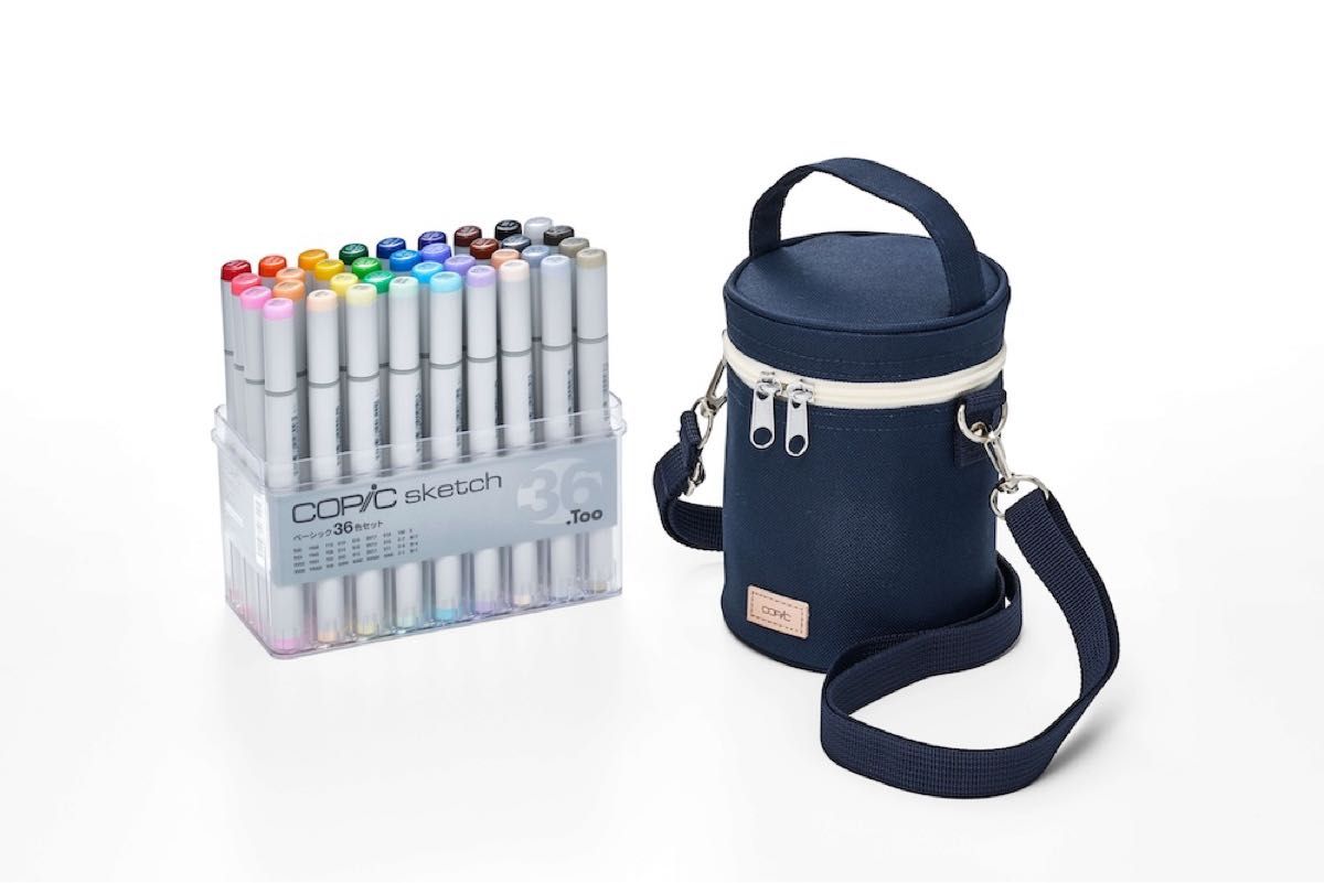 Copic Sketch 36色セット ネイビーブルー ポーチ付き｜Yahoo!フリマ