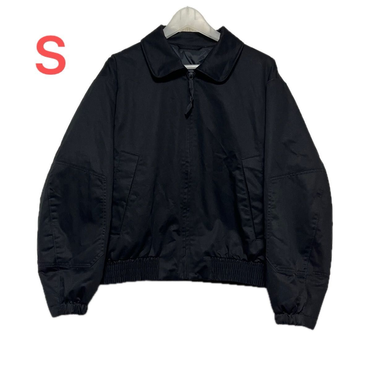 美品 UNIQLO U パフテックショートブルゾン ブラック 黒 メンズS