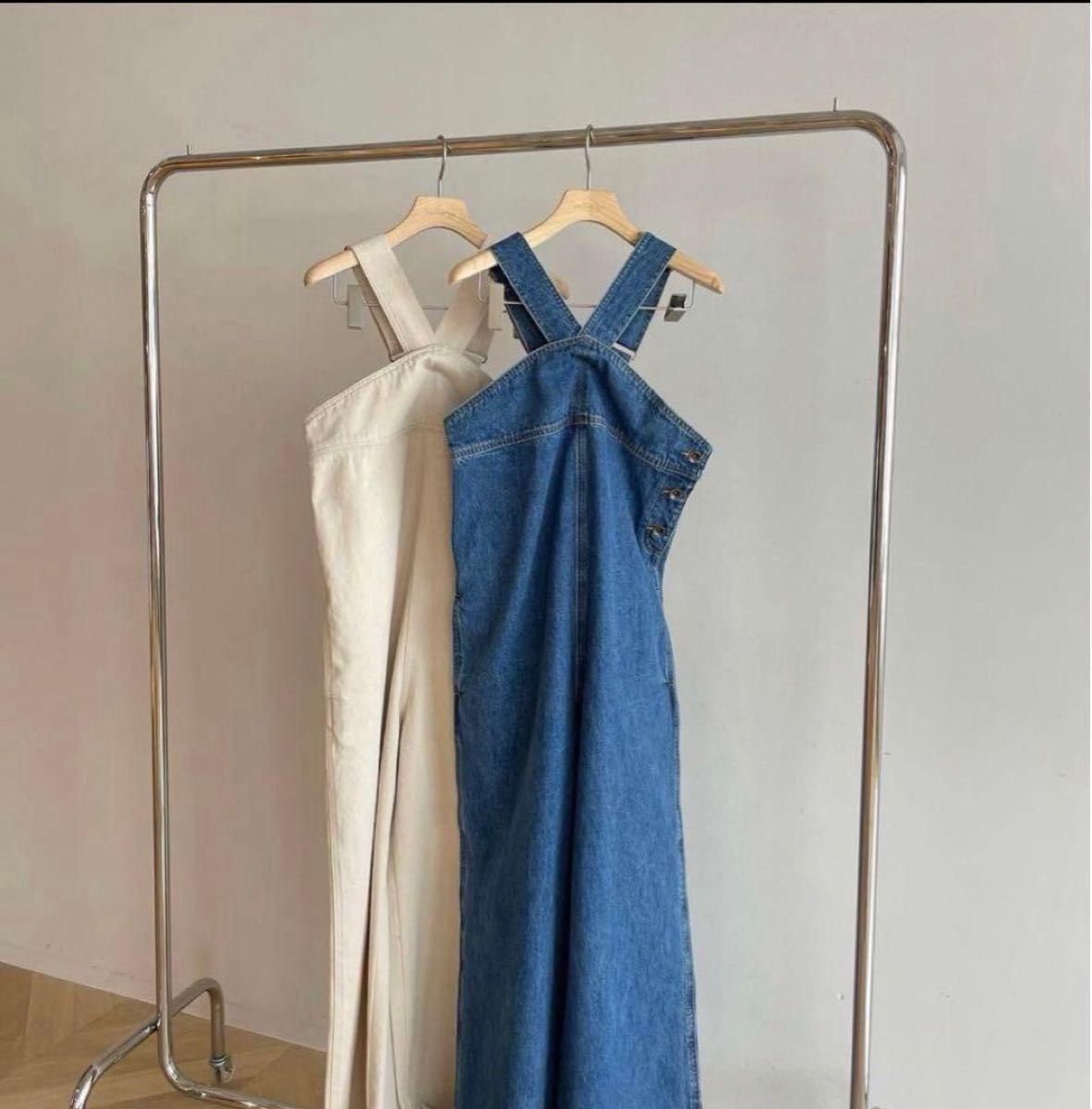 新品SeaRoomlynn ネックストレートdenimサロペット M｜Yahoo!フリマ