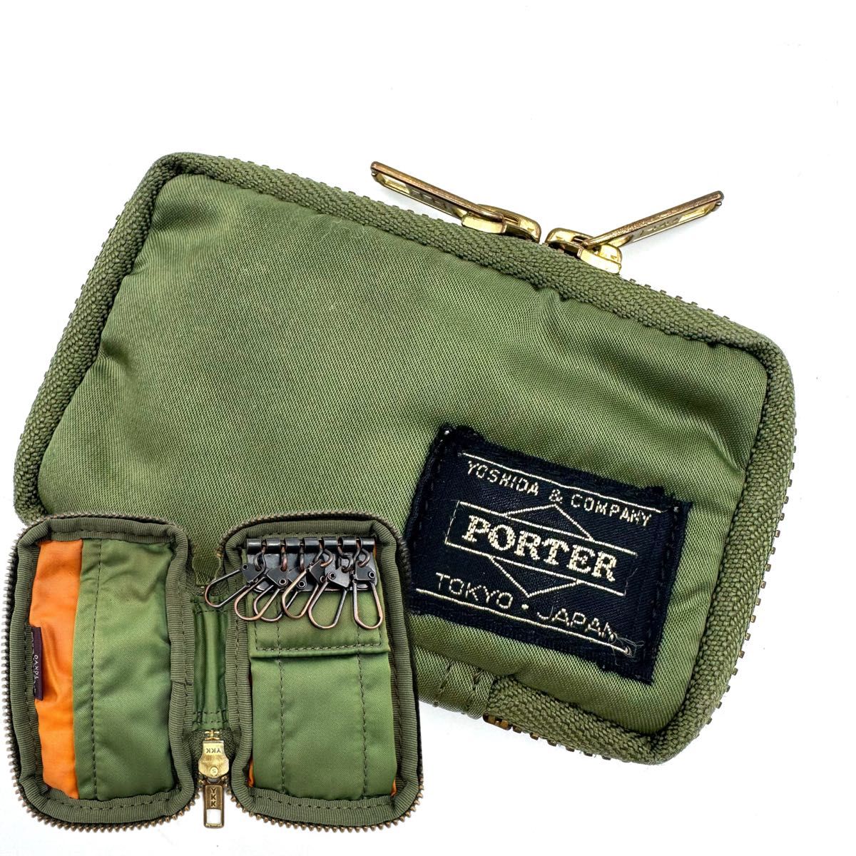 希少カラー】PORTER ポーター タンカー キーケース セージグリーン