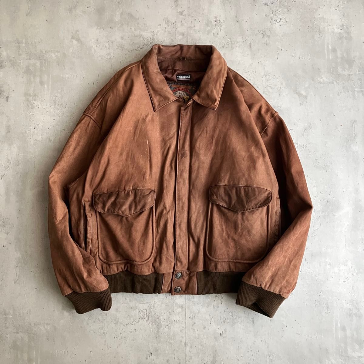 90s Wilsons レザージャケット A-2タイプ シンサレート ブラウン
