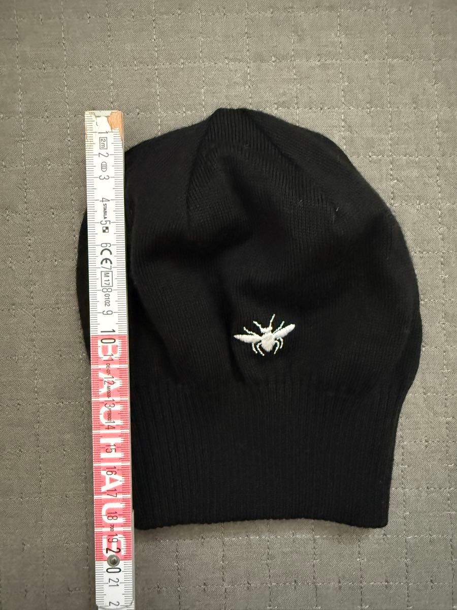 新品同様】DIOR HOMME ニットキャップ／BEE刺繍／試着のみ・自宅保管