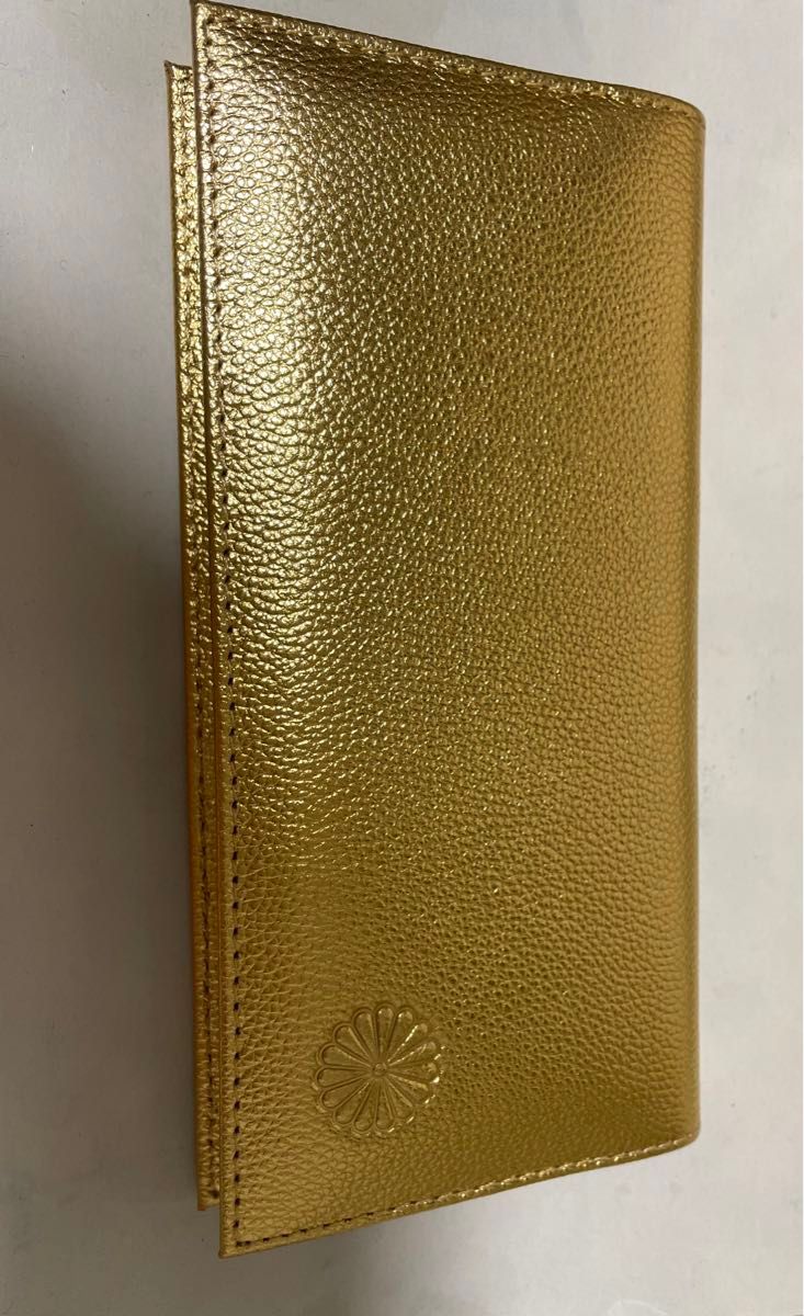 皇居限定 長財布 ゴールド 金 完売品 本革 菊葉文化協会 大安｜Yahoo