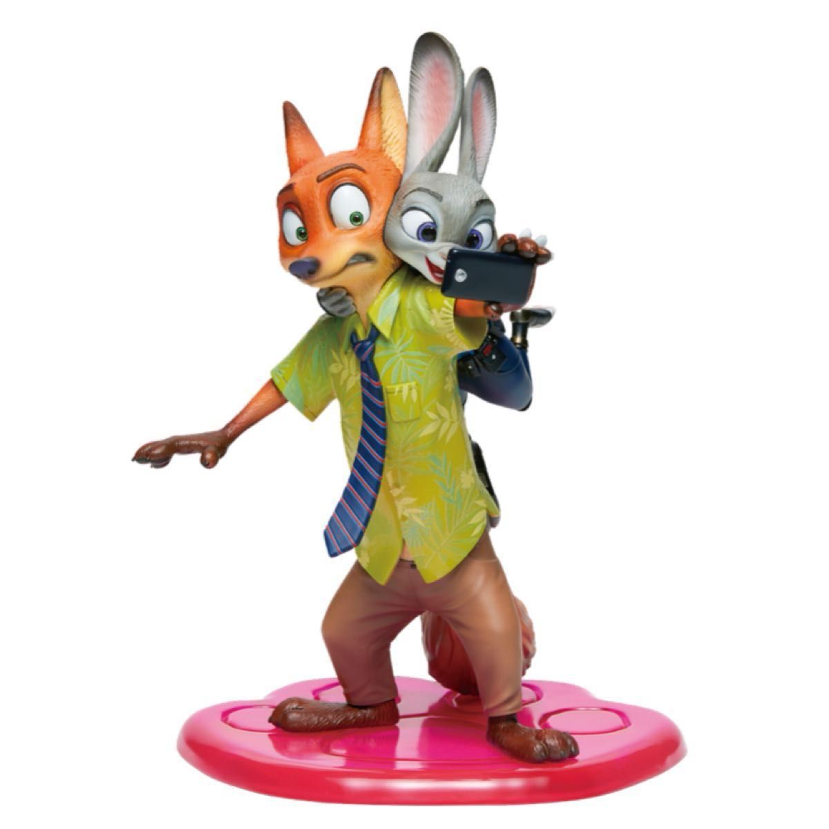 Happyくじ『ズートピア』A賞 ニック＆ジュディ セルフィーフィギュア
