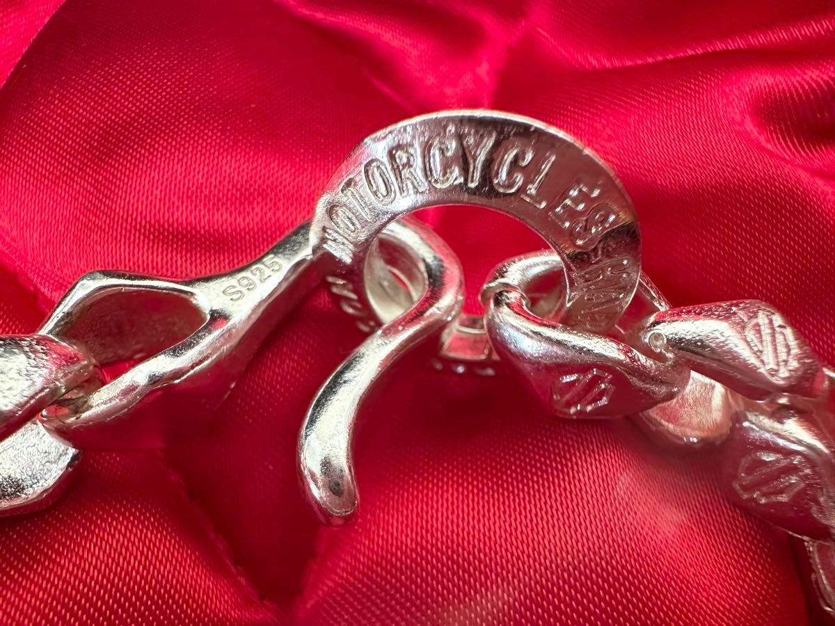 新品未使用】シルバー925 アクセサリー ブレスレット 80s ハーレー