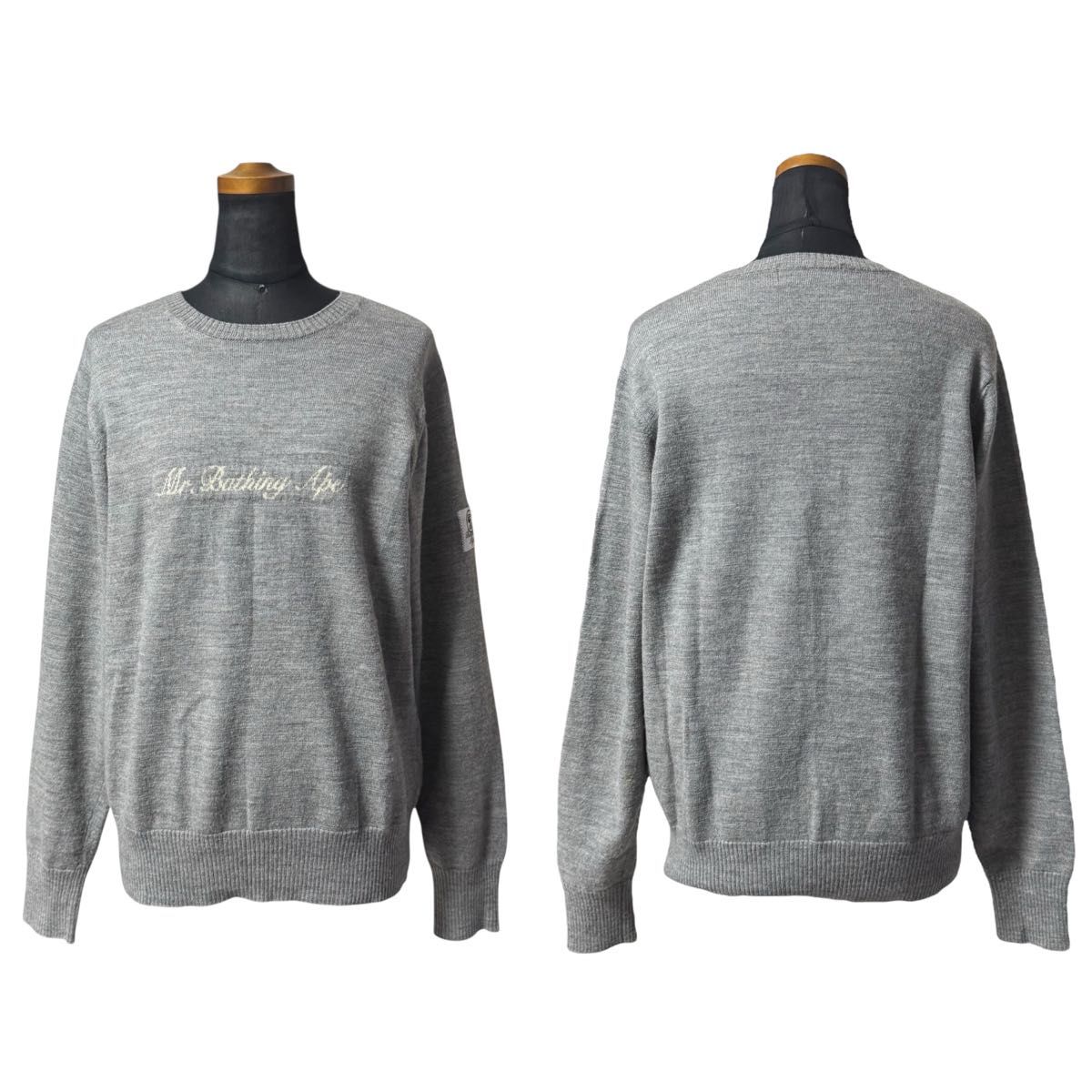 希少】Mr BATHING APE ミスターベイシングエイプ クルーネック ニット