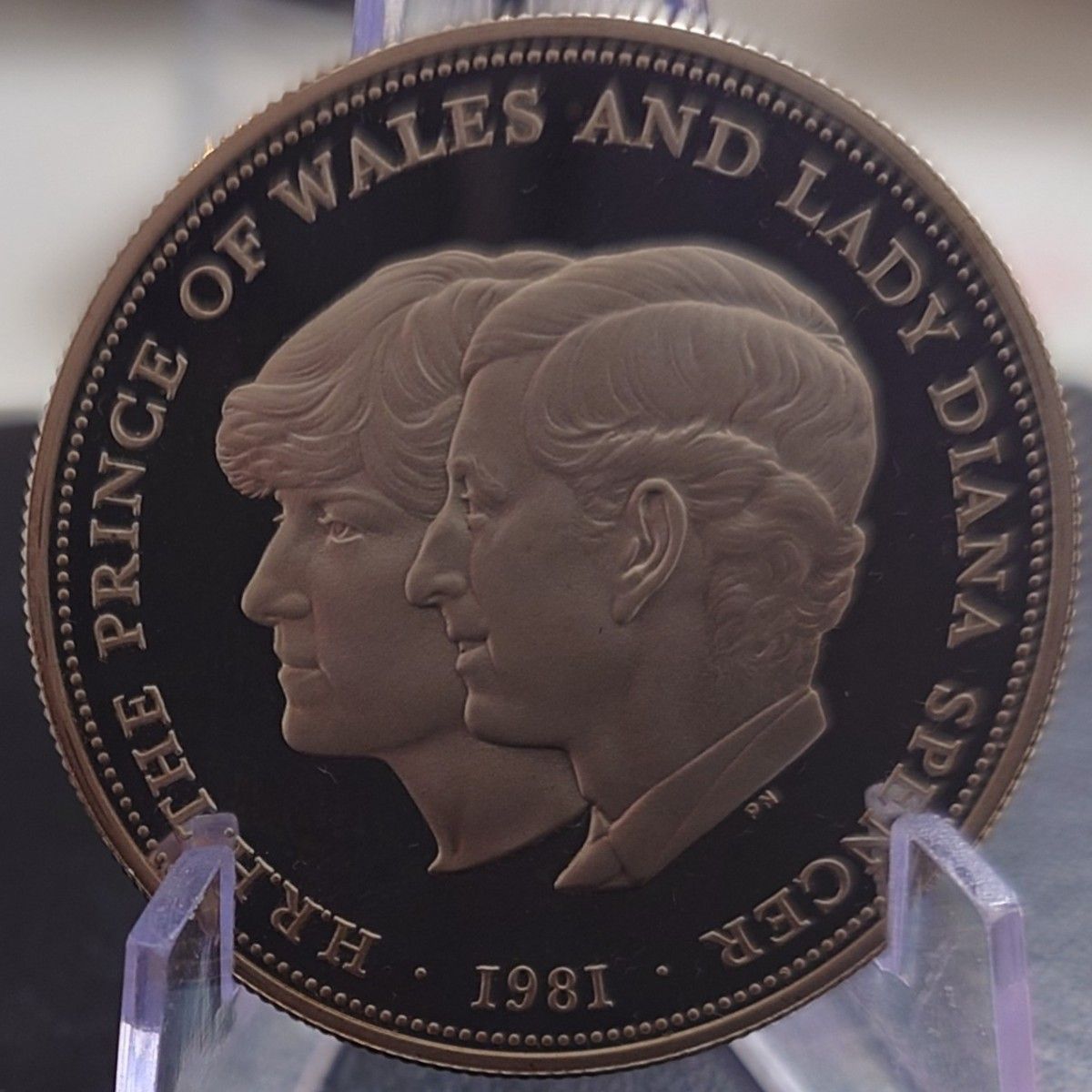 1981年 イギリス銀貨 25ペンス チャールズ皇太子＆ダイアナ妃御成婚