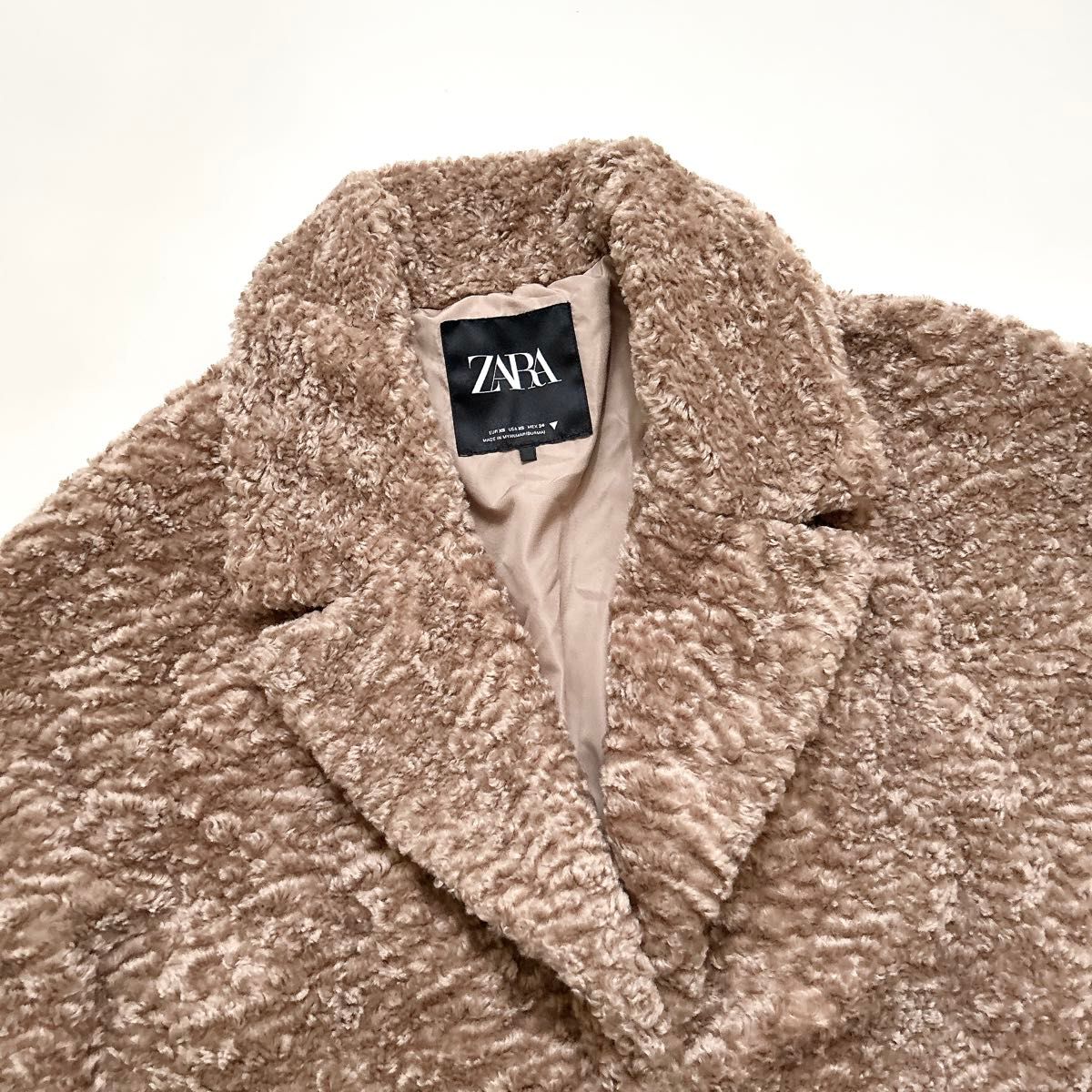 ZARA ザラ ロング コート テディベア プードル XS ボアコート