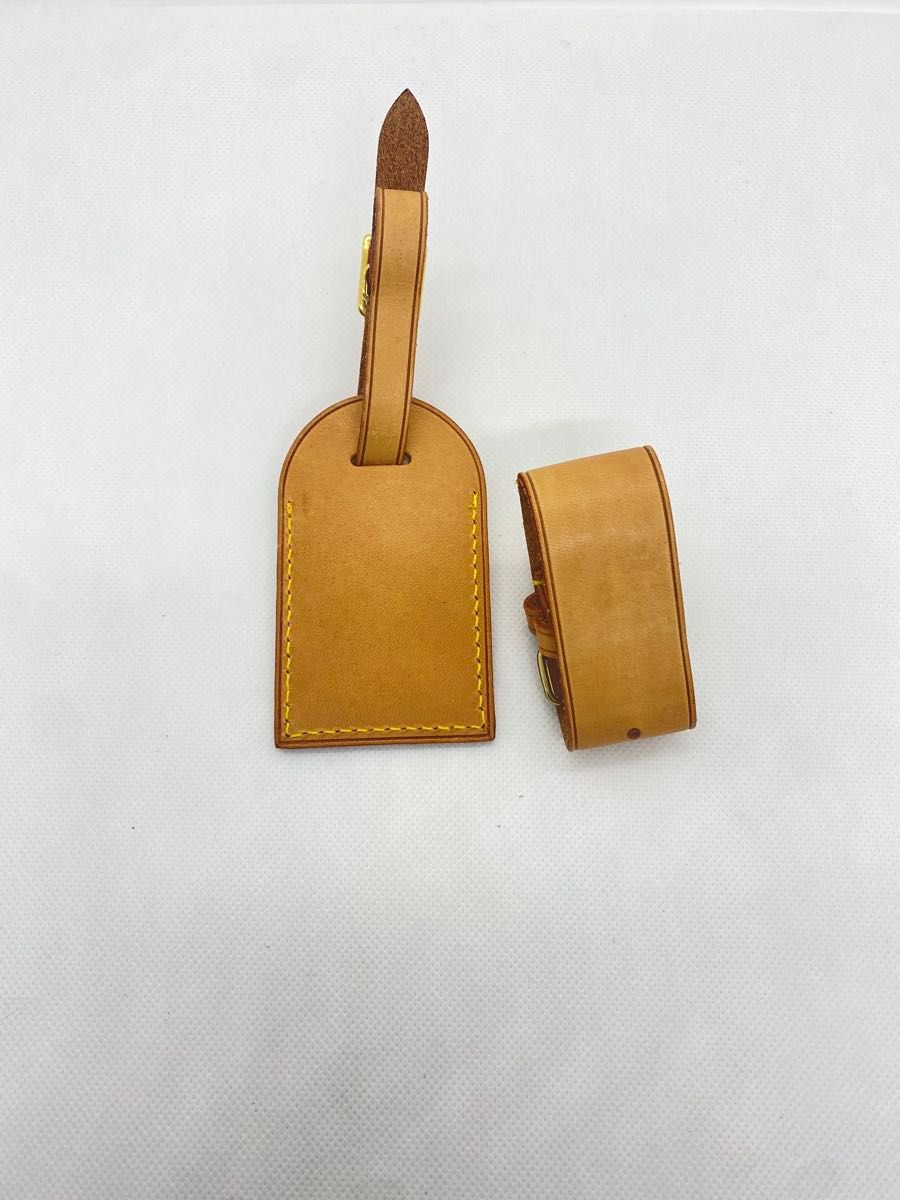 LOUIS VUITTON ルイヴィトン ネームタグ ポワニエ バッグ用 ヌメ革