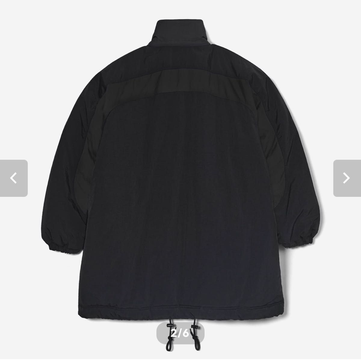 ENNOY PADDED NYLON BENCH COAT (BLACK/BLACK) M エンノイ ennoy